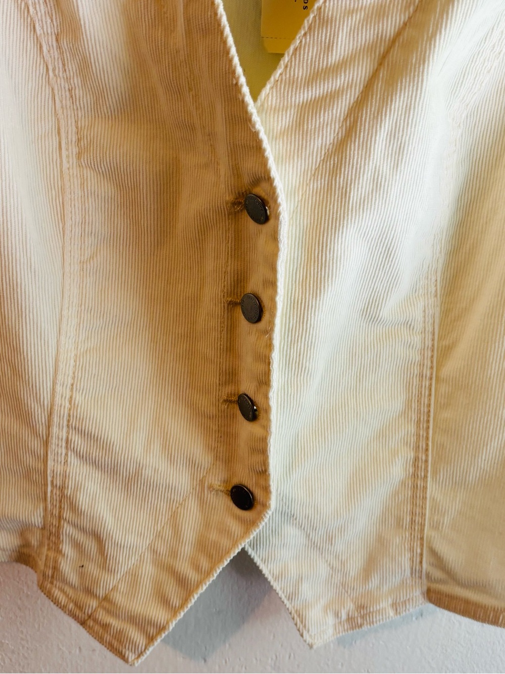 Universal Thread Cream Button-Front Vest - Picture 4 of 8